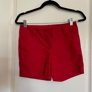 Limited red shorts.